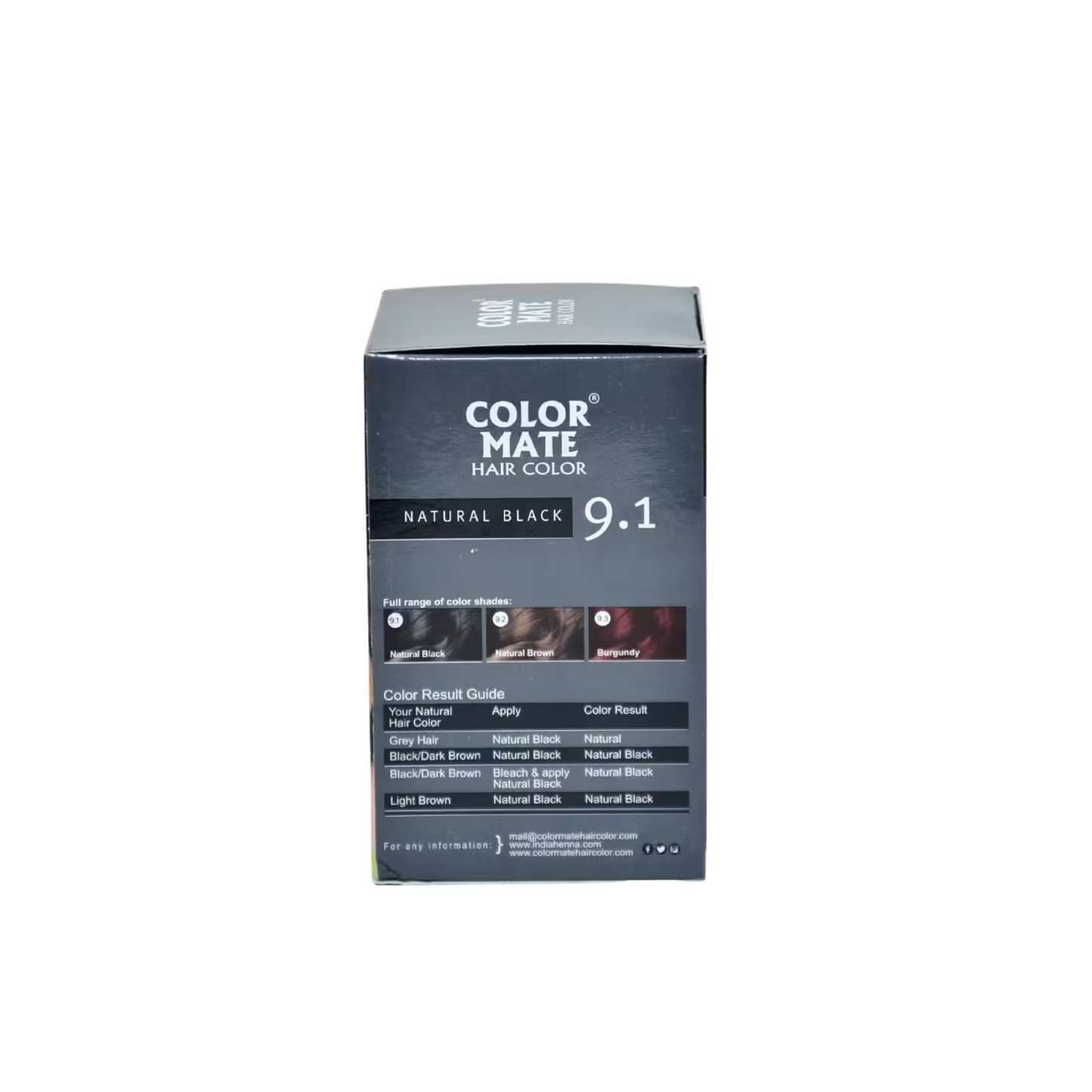 Color Mate Hair Color Natural Black 9.1