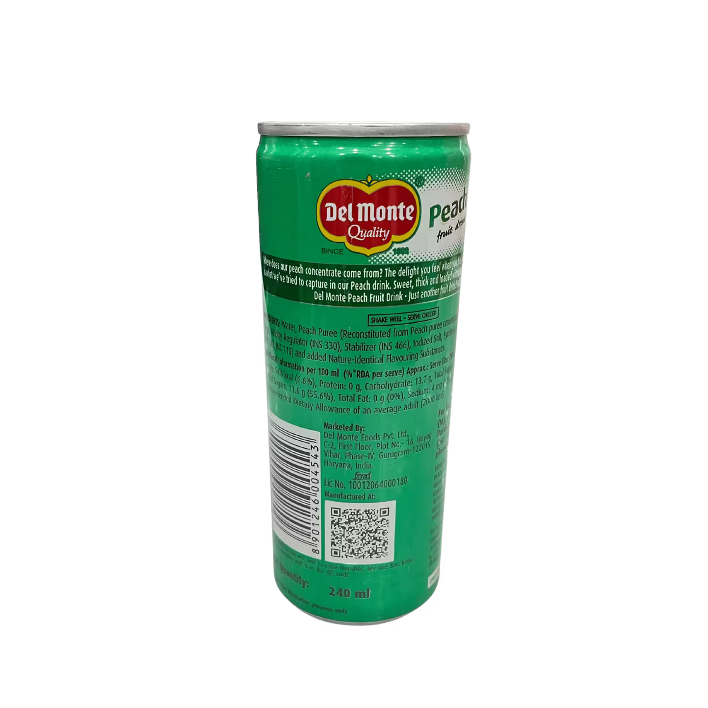Peach Fruit Drink Del Monte