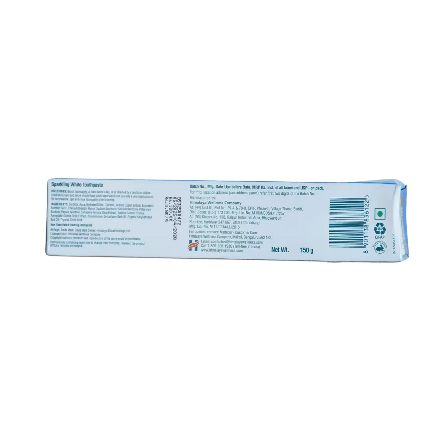 Sparkling White Toothpaste Himalaya
