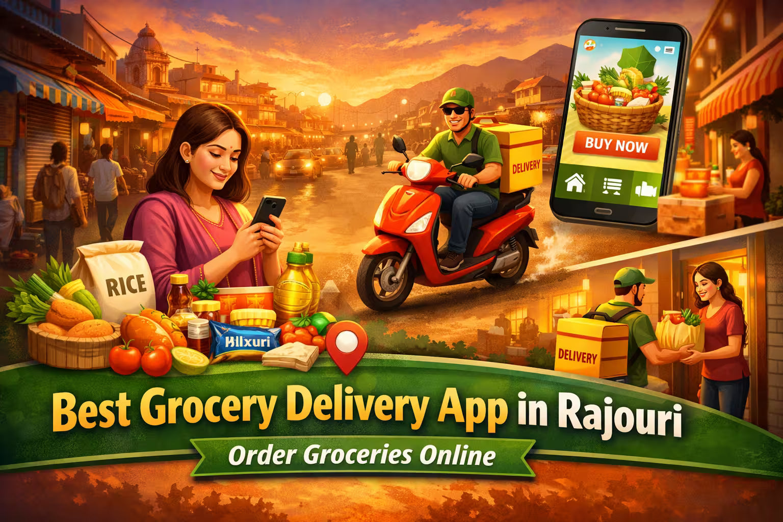 Best Grocery Delivery App in Rajouri – Order Groceries Online