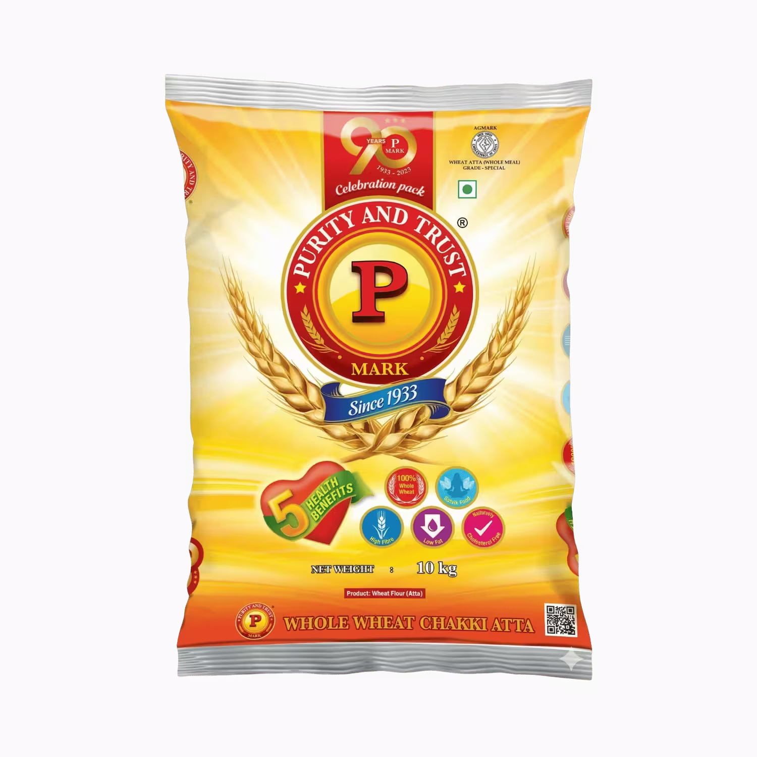 P Mark Whole Wheat Chakki Atta