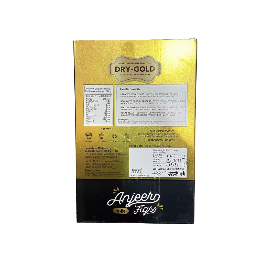 Anjeer Figs Dry Gold