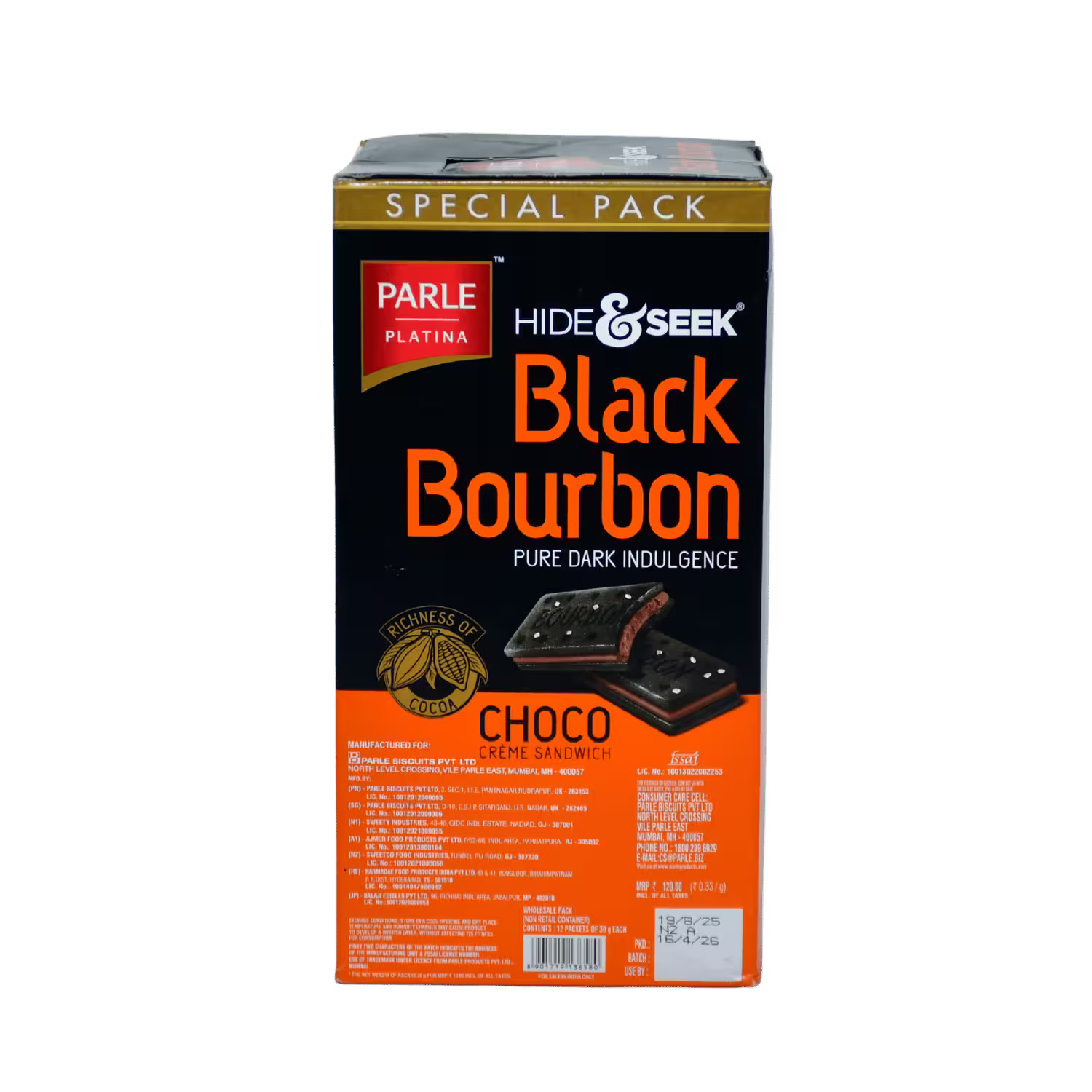 Black Bourbon Biscuits Parle