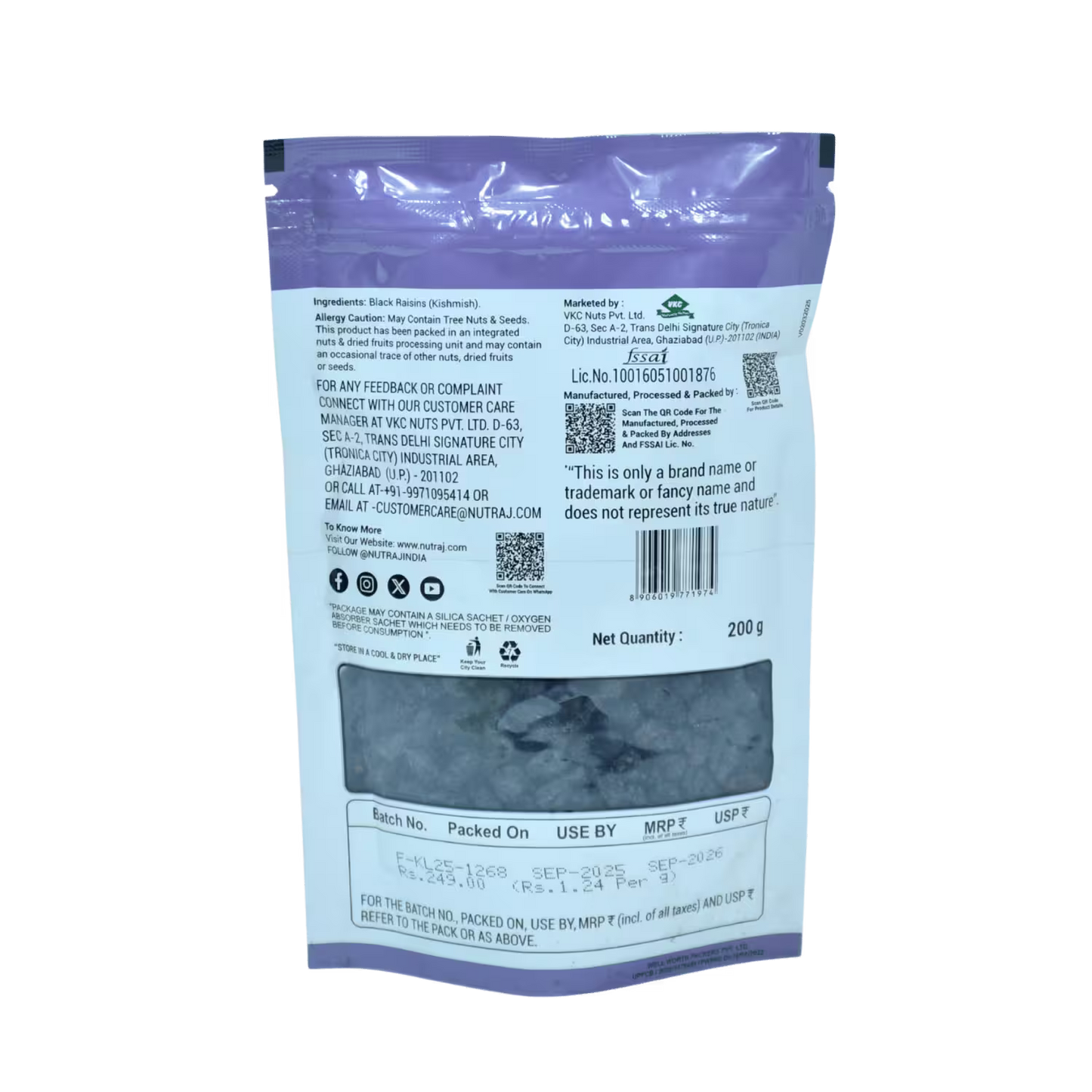 Black Raisins Nutraj