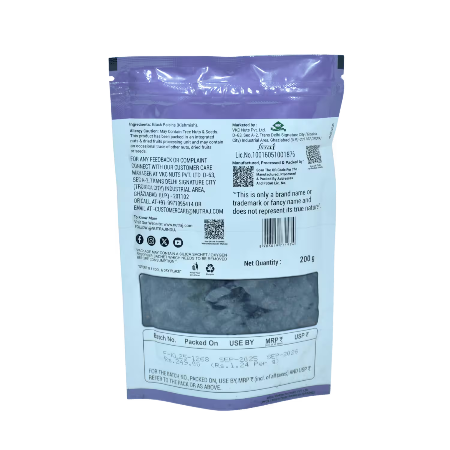 Black Raisins Nutraj