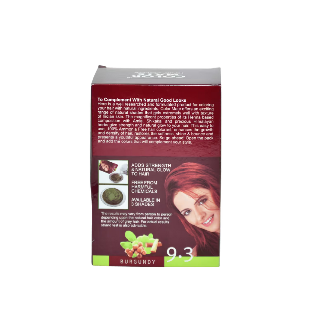 Color Mate Hair Color Burgundy 9.3