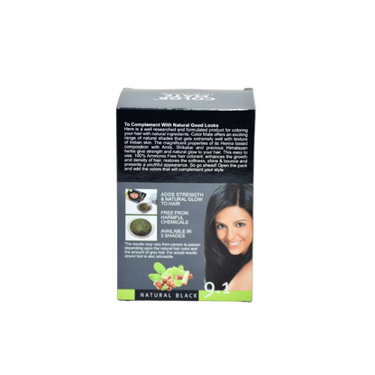 Color Mate Hair Color Natural Black 9.1