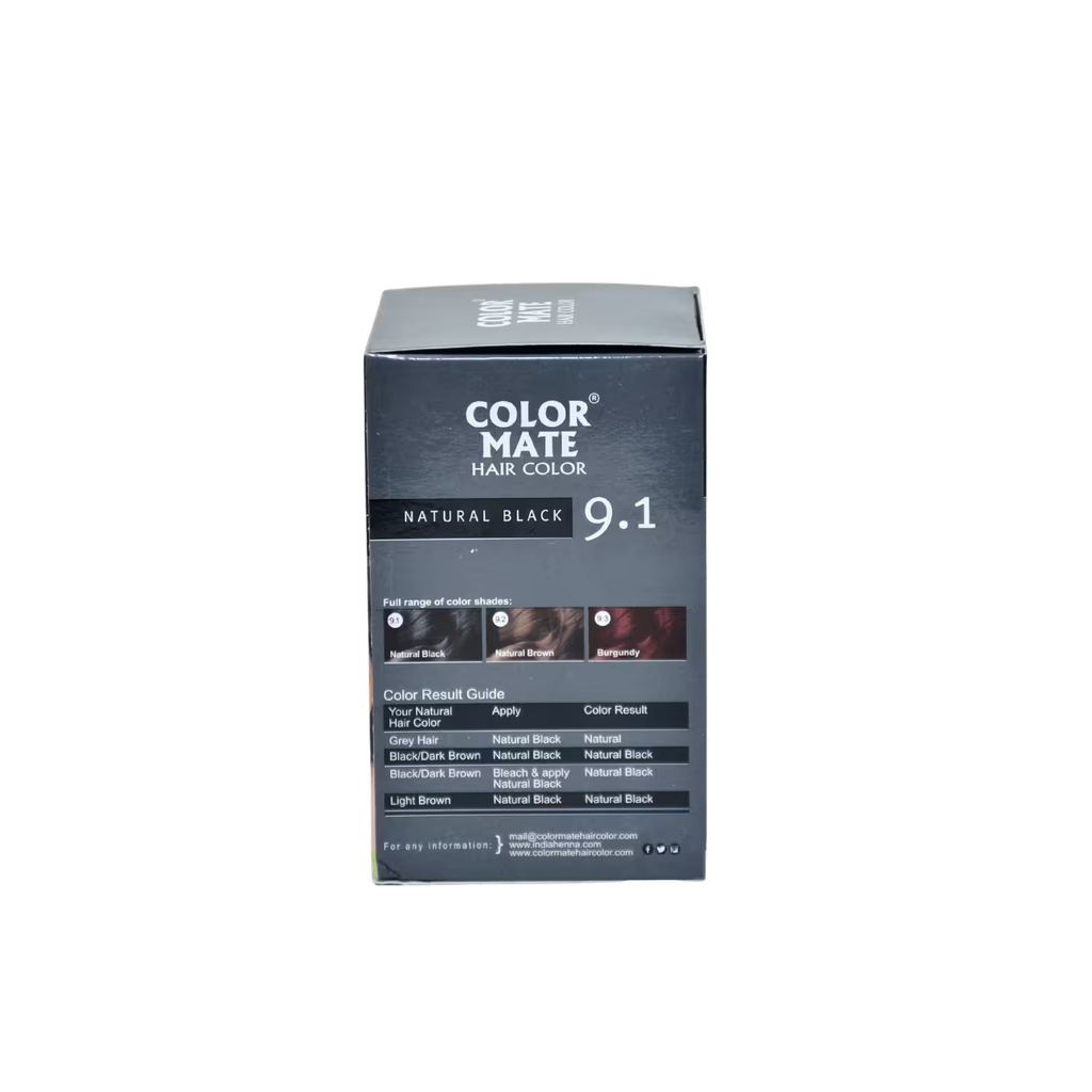 Color Mate Hair Color Natural Black 9.1