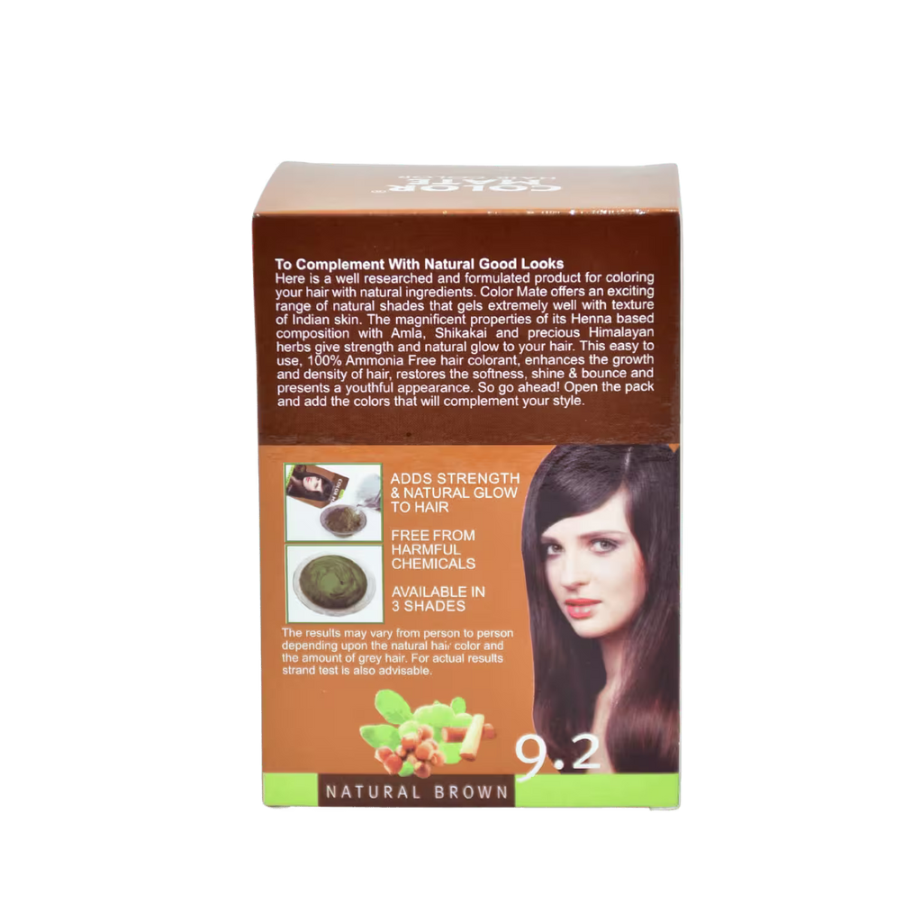 Color Mate Hair Color Natural Brown 9.2
