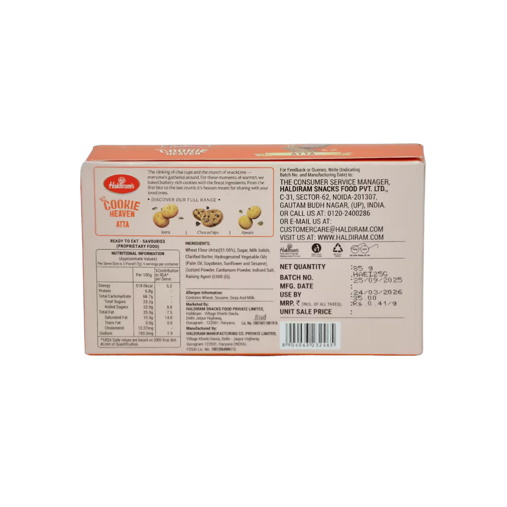Cookie Heaven Atta Biscuit Haldirams