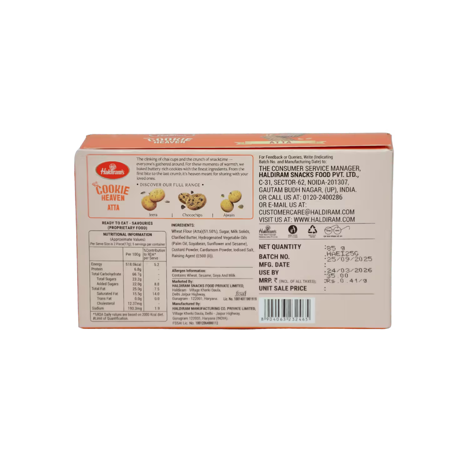 Cookie Heaven Atta Biscuit Haldirams