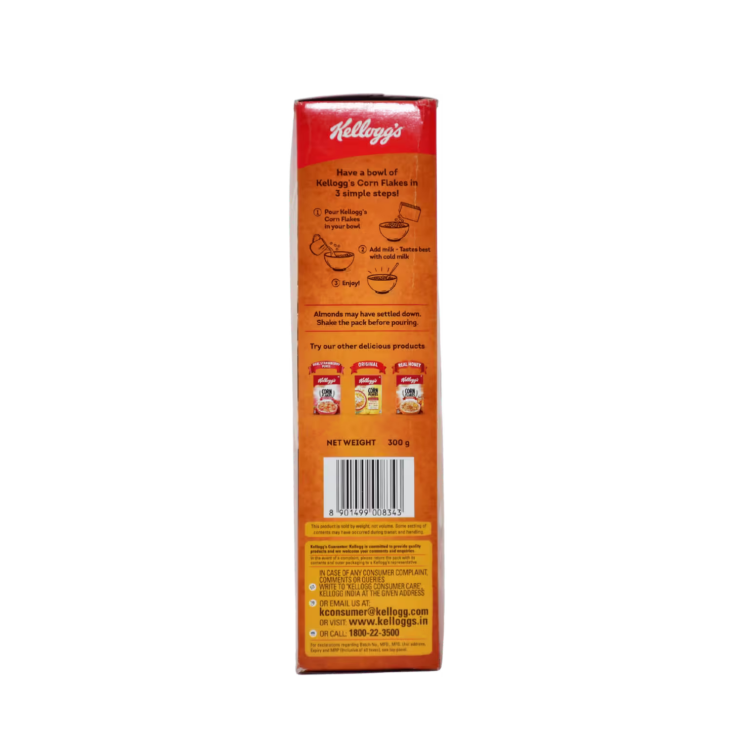 Corn Flakes Almond Honey Kelloggs