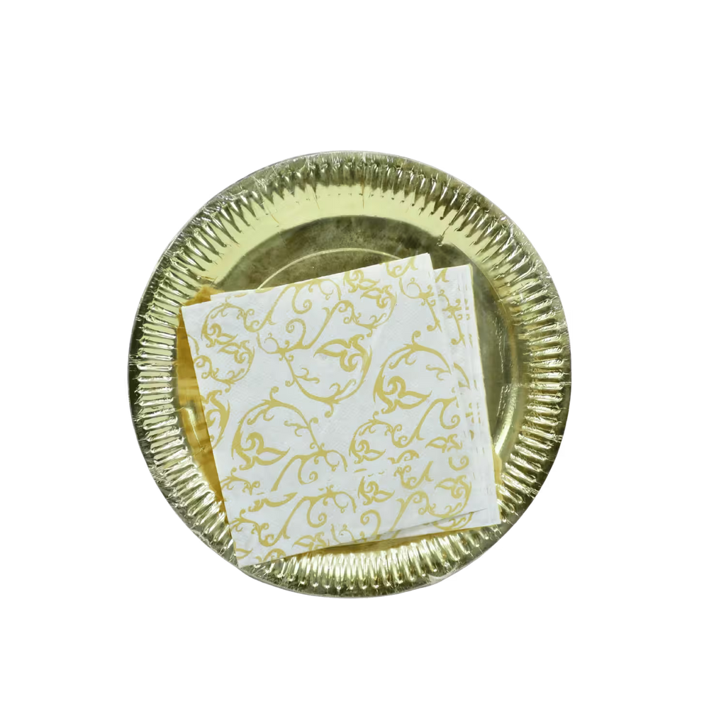 Disposable Plates Yellow