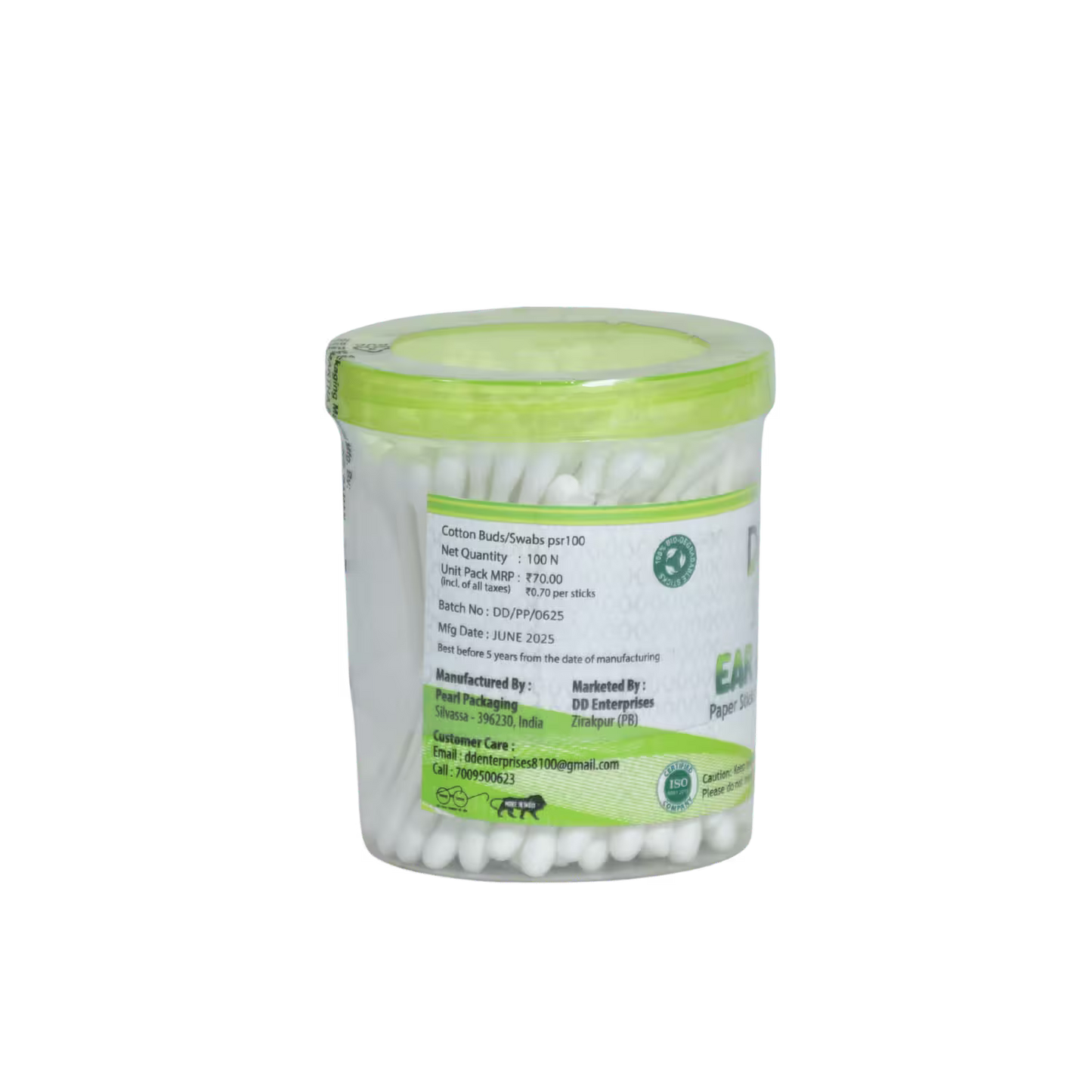 Ear Care Paper Sticks Cotton Swabs Buds