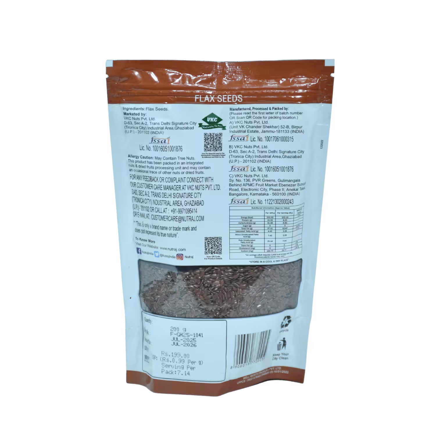 Flax Seeds Nutraj