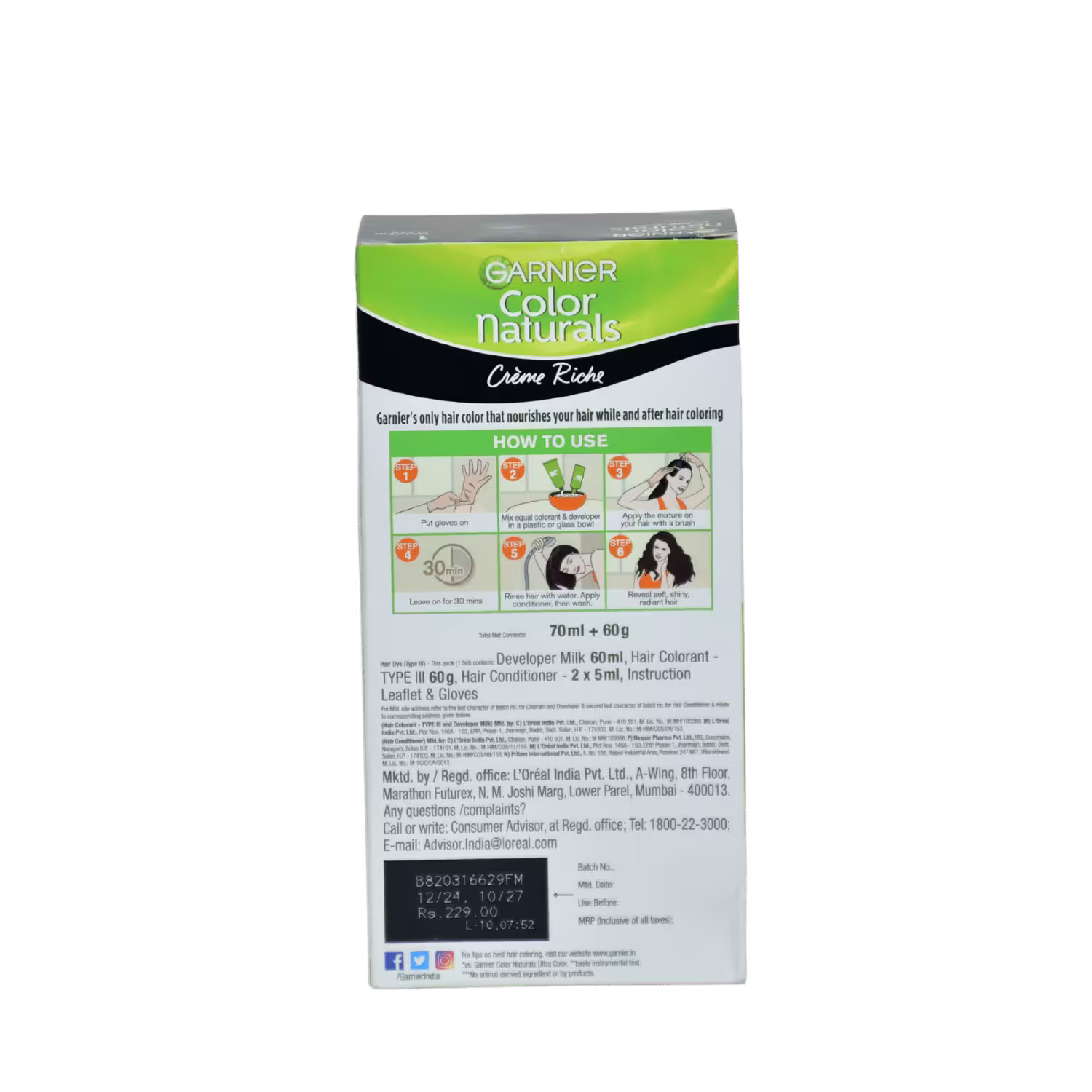 Garnier Color Natural Black 1