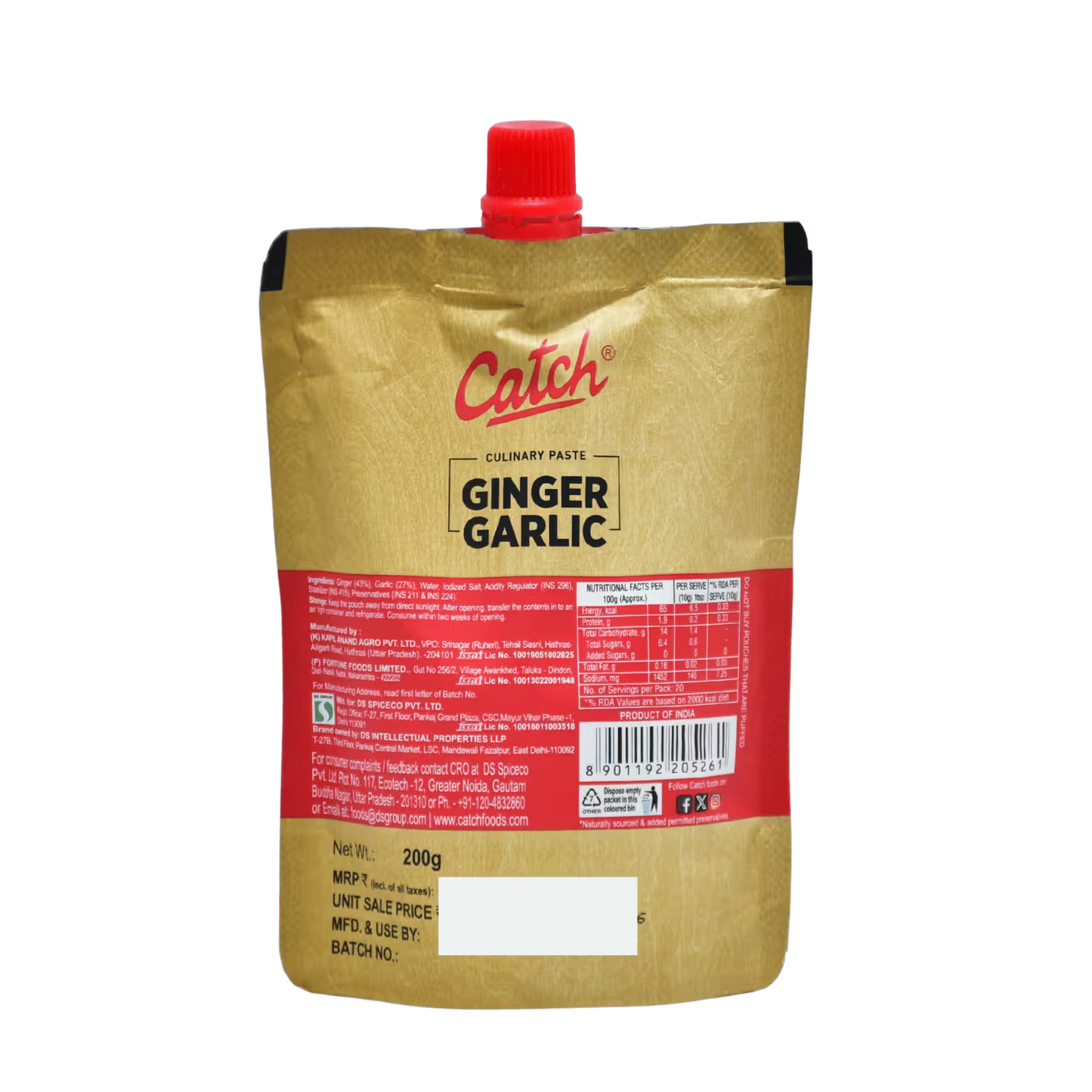 Ginger Garlic Paste Catch