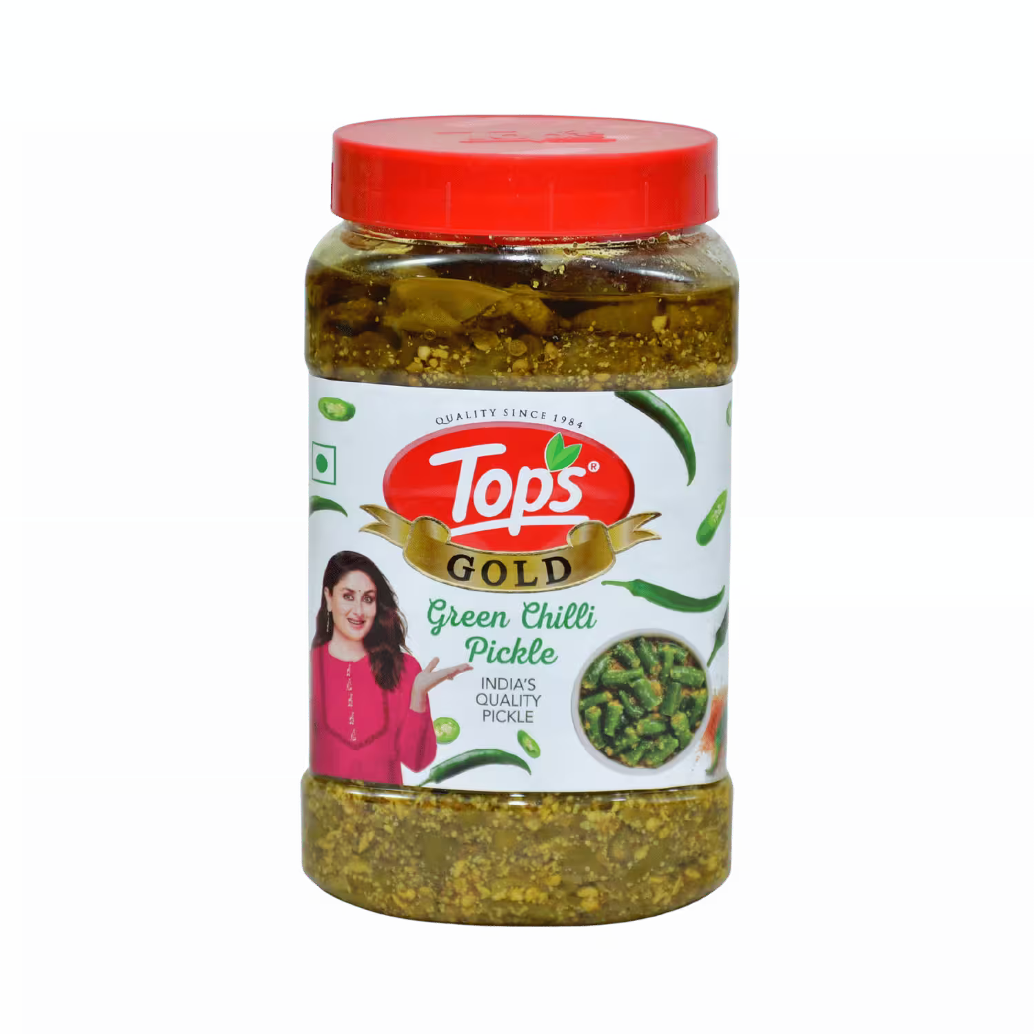 Gold Green Chilli Pickle Tops
