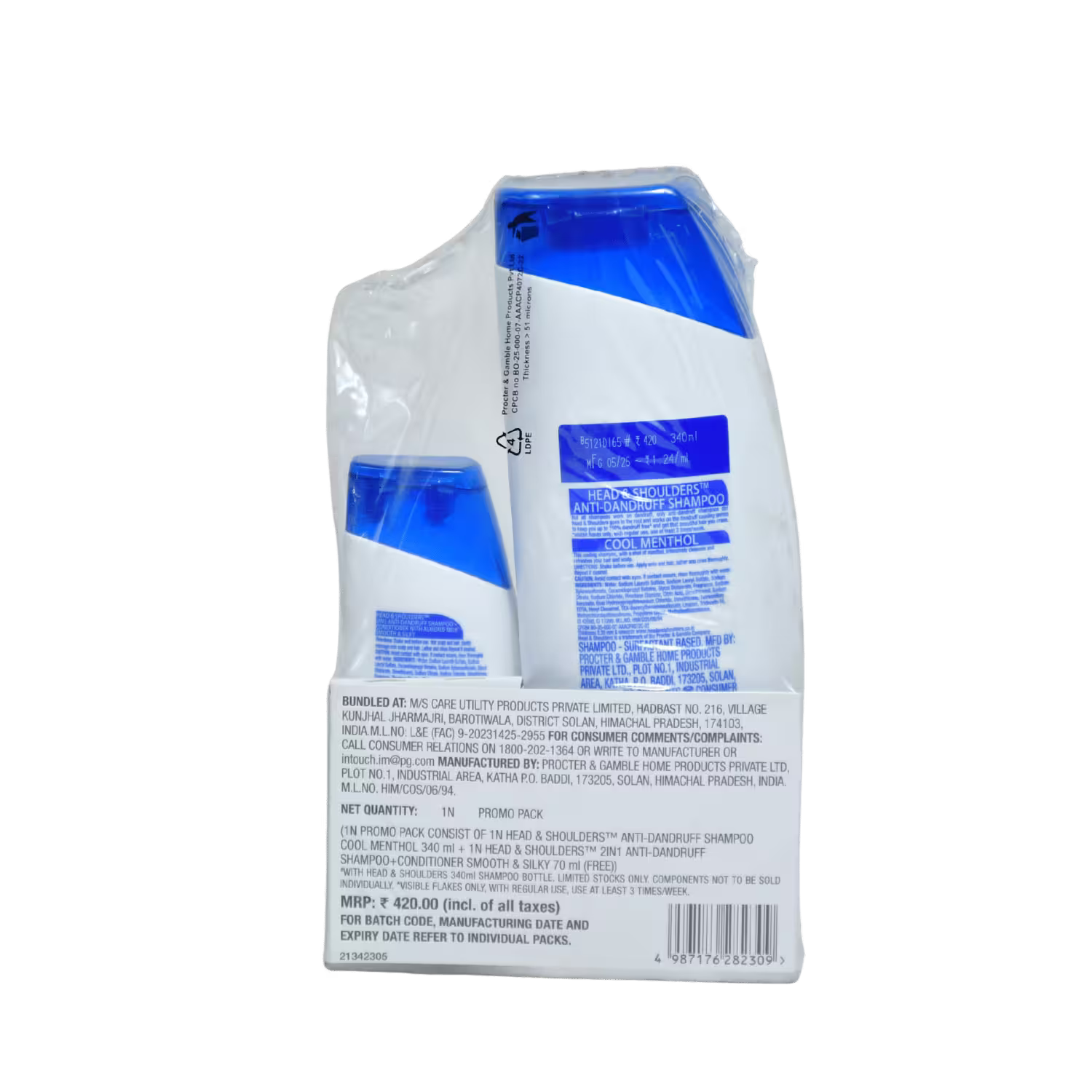 Head and Shoulders Cool Menthol Pack