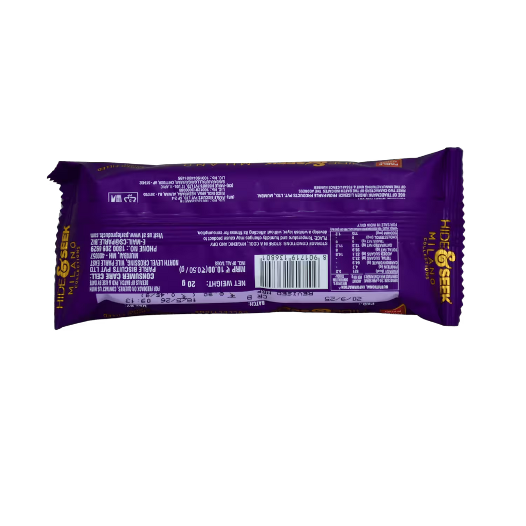 Hide and Seek Milano Biscuits Parle