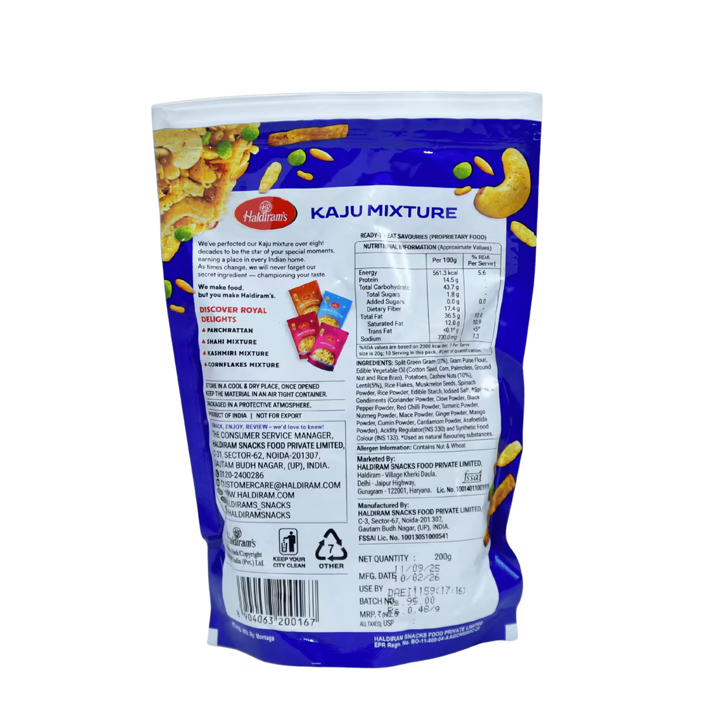 Kaju Mixture Haldirams Spiced Cashwe Namkeen