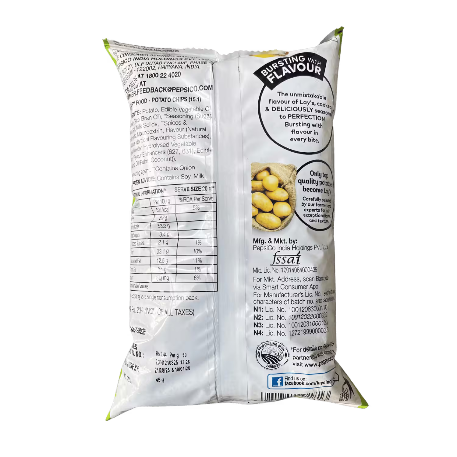 Lays American Style Cream and Onion