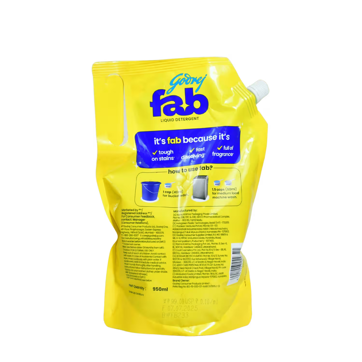 Liquid Detergent Fab Goorej