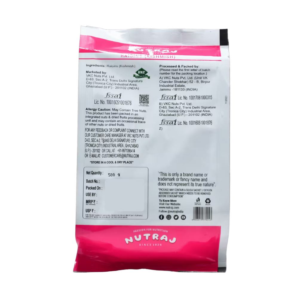 Long Raisins Kishmish Nutraj
