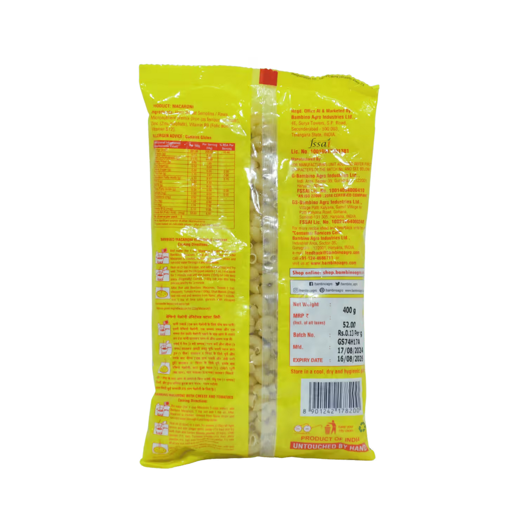 Macaroni Pasta Bambino