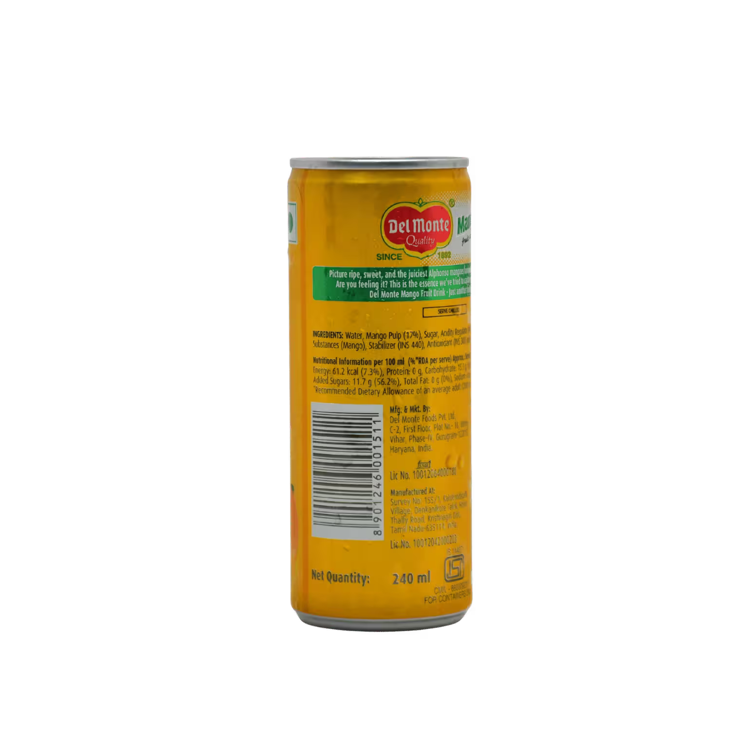 Mango Fruit Drink Del Monte