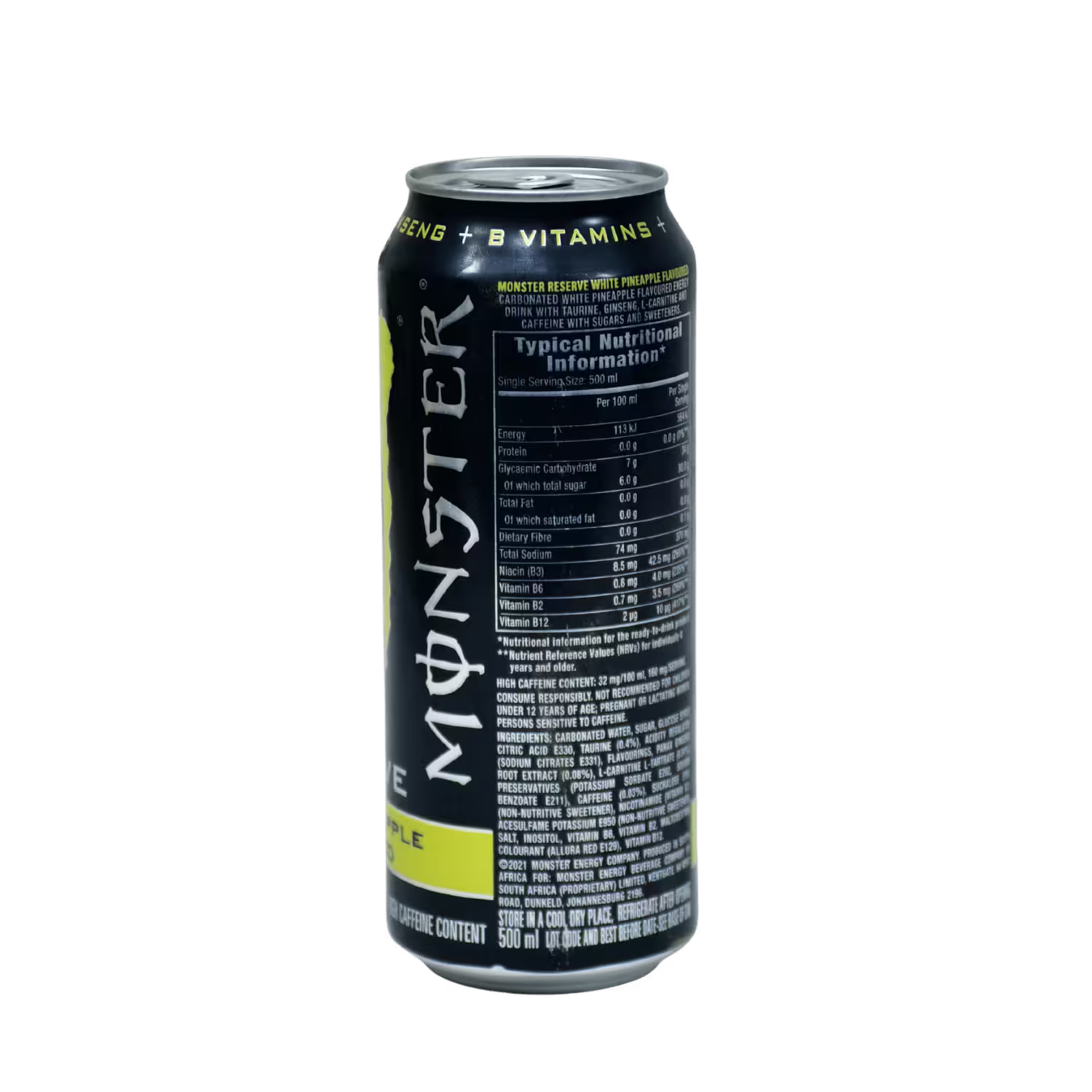 Monster White Pineapple Flavoured Drink