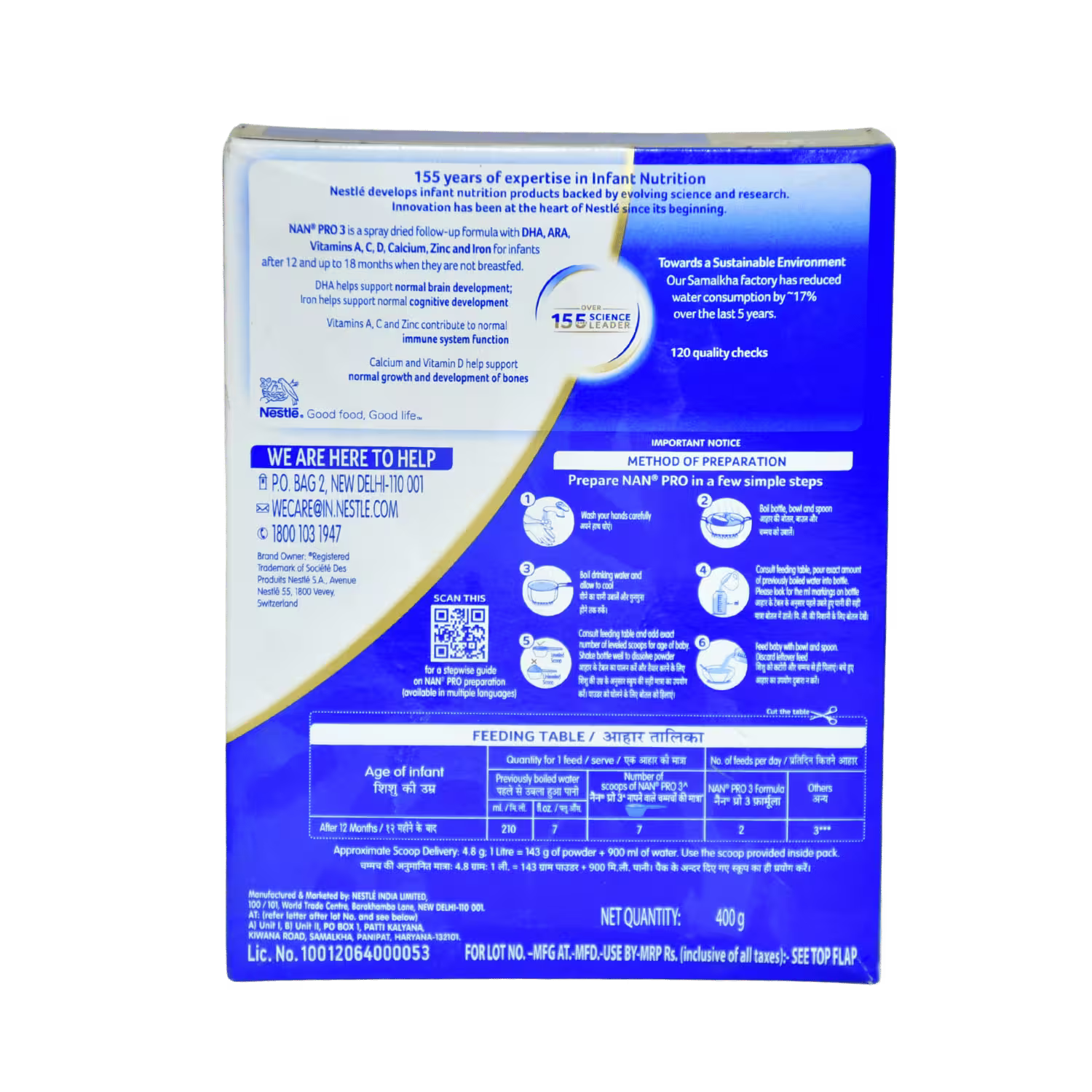 NAN Pro Formula Powder Stage 3 Nestle