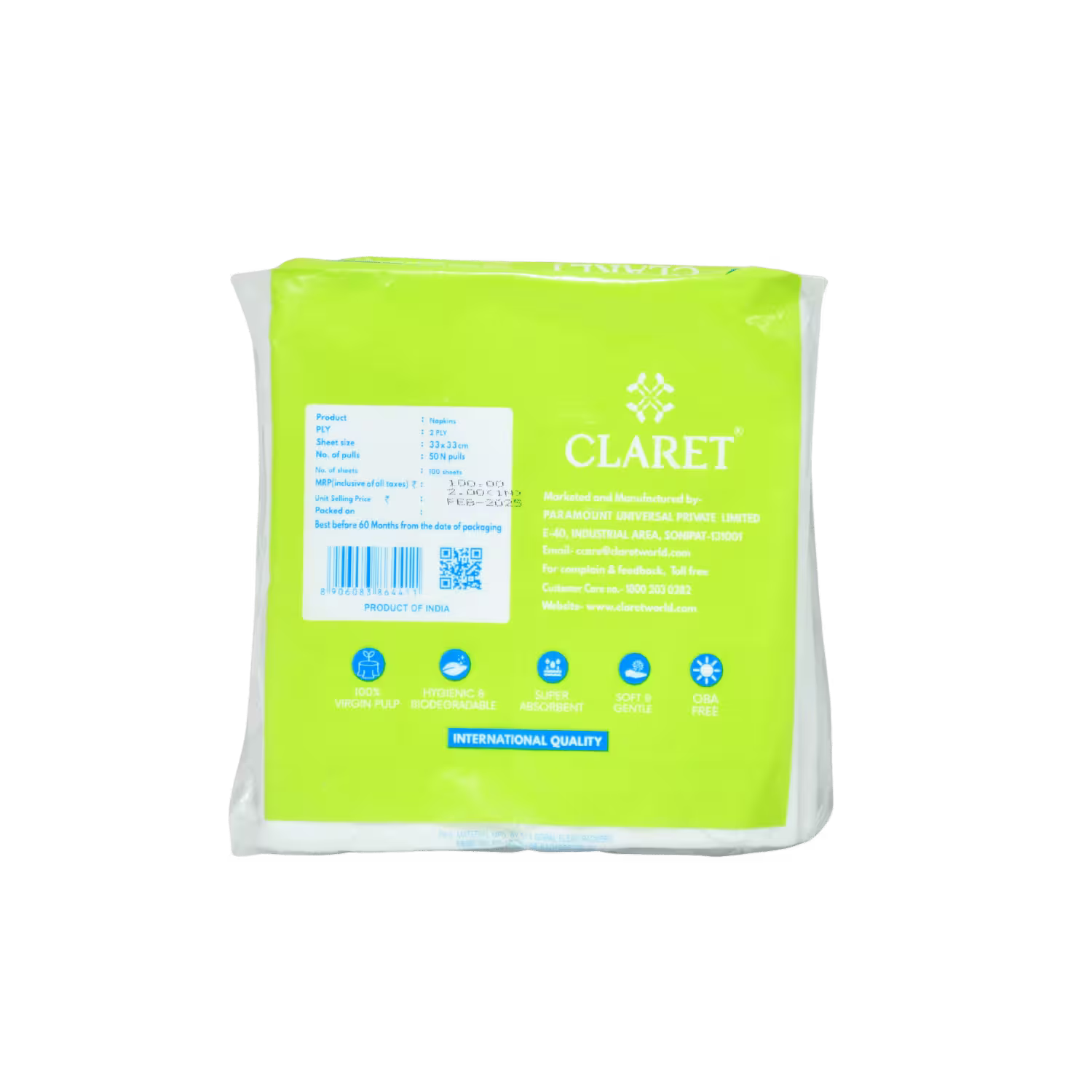 Napkins Claret Backup