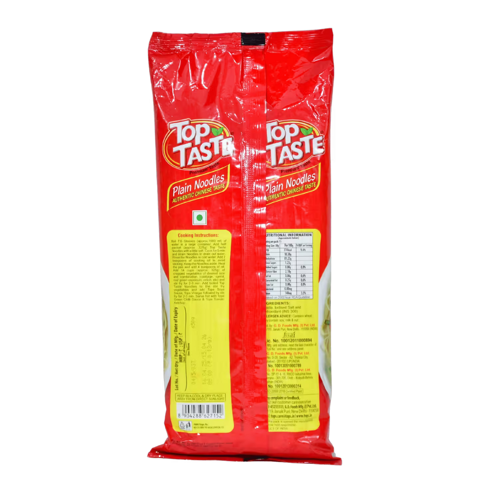 Plain Noodles Top Taste