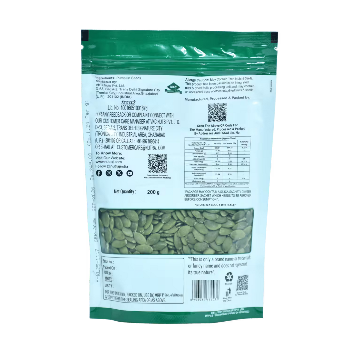 Pumpkin Seeds Nutraj