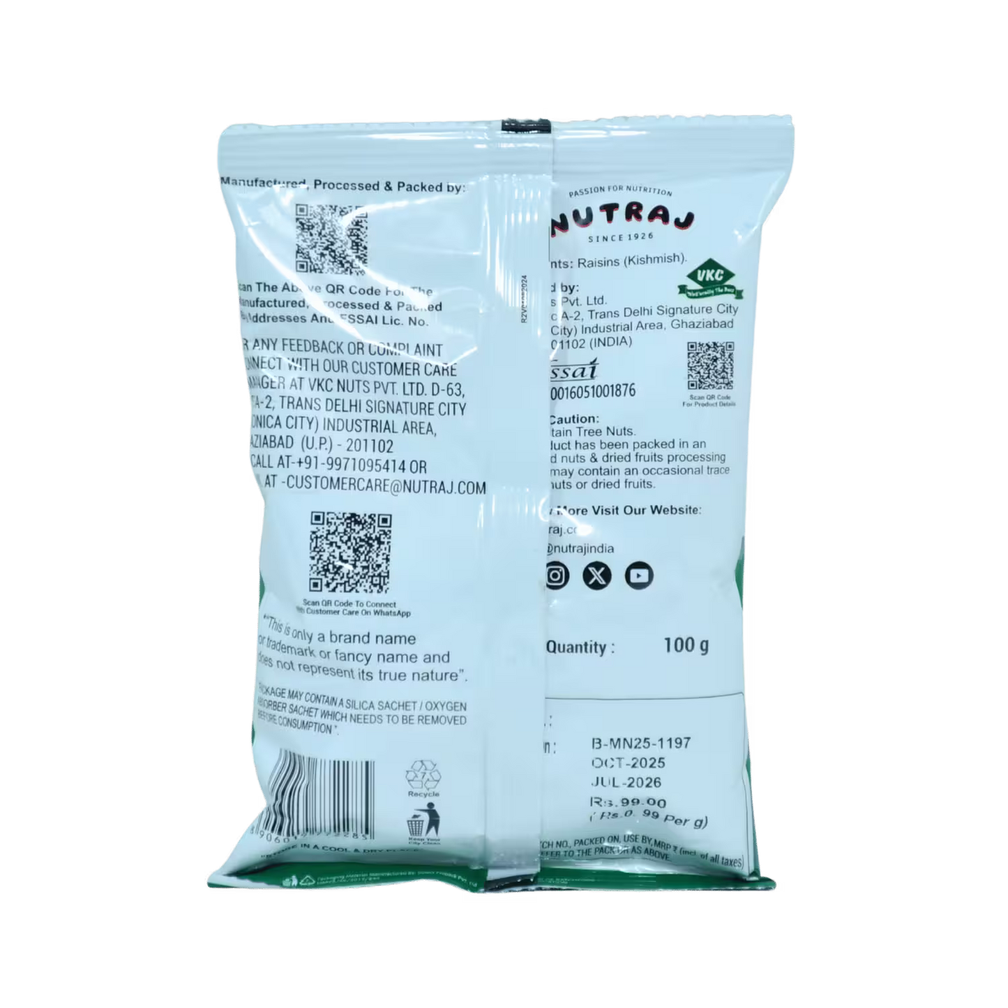 Raisins Kishmish Nutraj