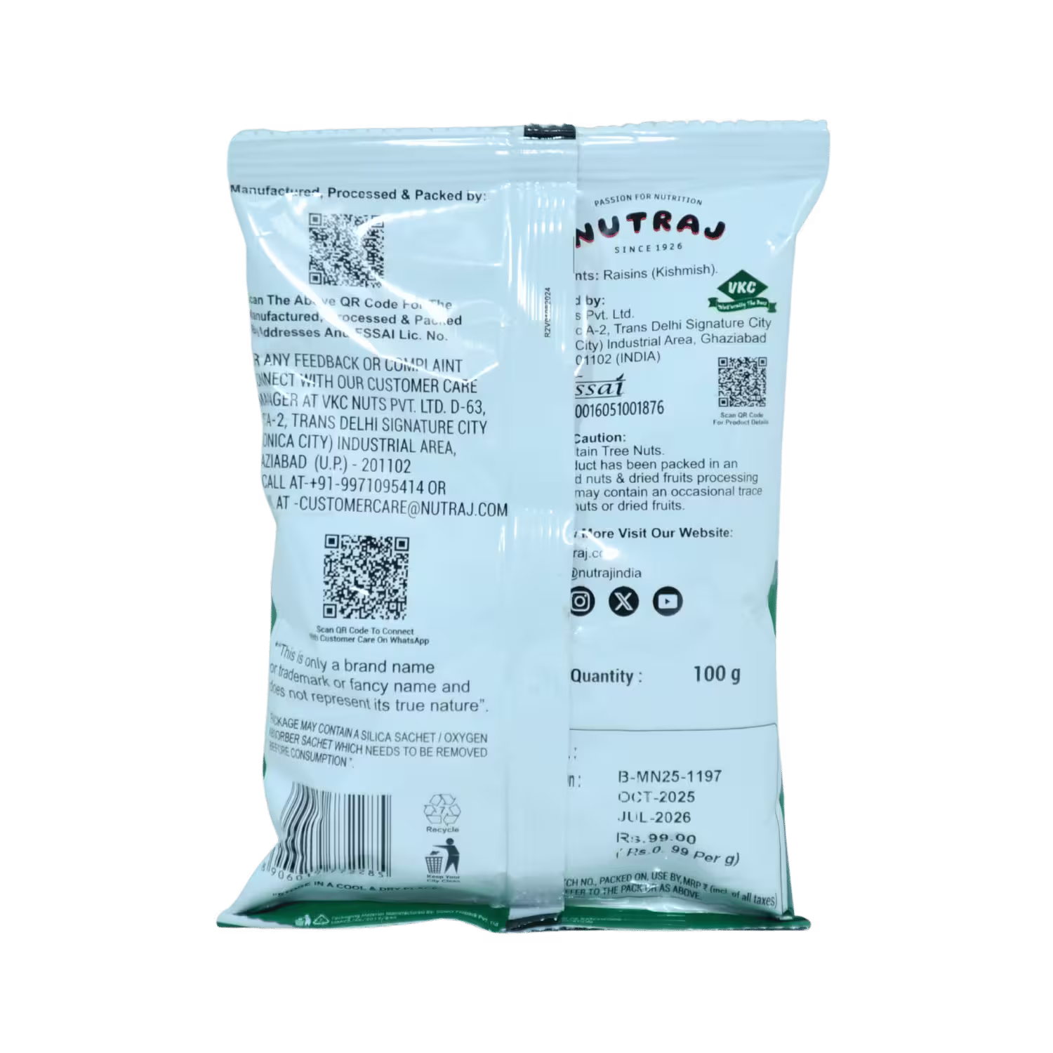 Raisins Kishmish Nutraj