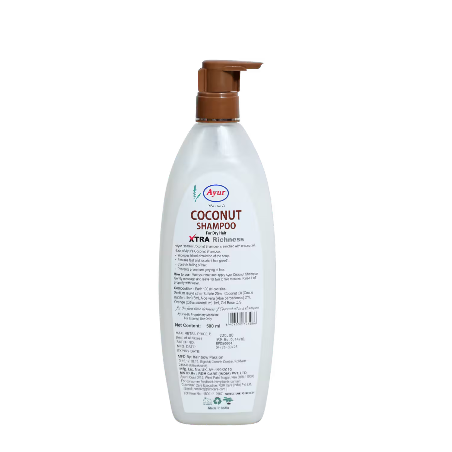 Shampoo Coconut Ayur
