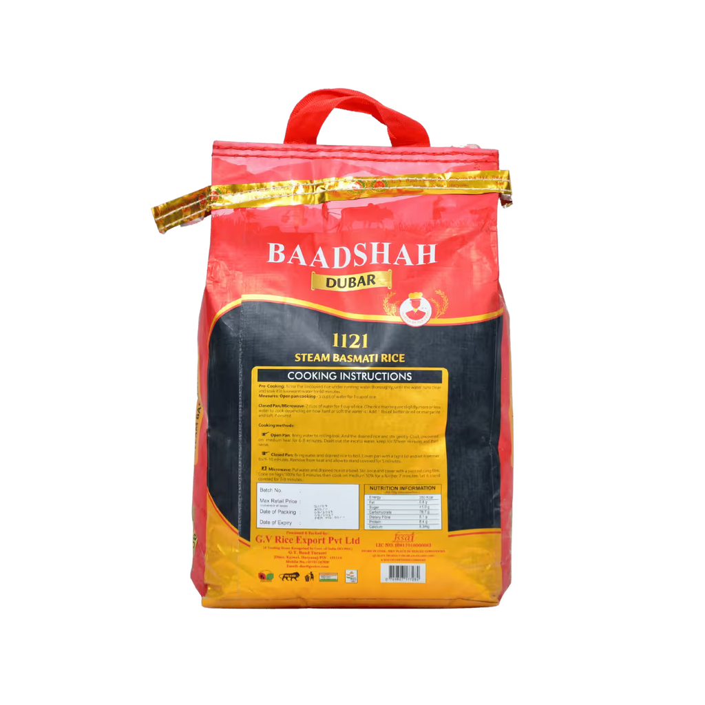 Steam Basmati Rice Baadshah Dabur 1121