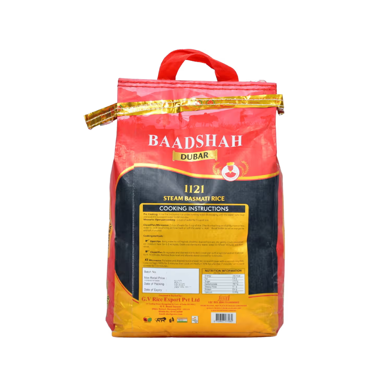 Steam Basmati Rice Baadshah Dabur 1121