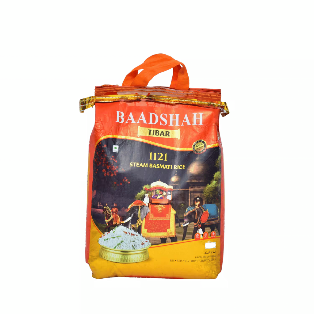 Steam Basmati Rice Baadshah Tibar 1121