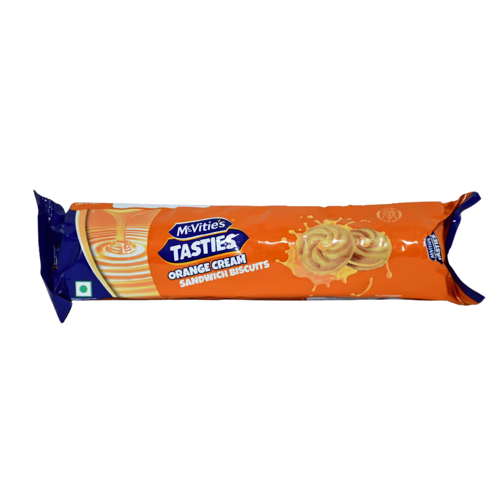 Tasties Orange Cream Sandwich Biscuits Mcvities
